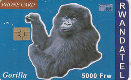 Rwanda, RWA-06, 5000 Frw, Gorilla, 2 Scans.  Please Read. - Ruanda