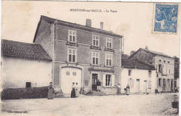 55. MONTIERS SUR SAULX. CPA. ANIMATION.  LA POSTE - Montiers Sur Saulx