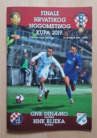 GNK DINAMO - NK RIJEKA, FINALE KUPA 22. 5. 2019 FOOTBALL CROATIA FOOTBALL MATCH PROGRAM - Livres