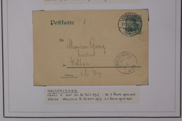 X4 ALLEMAGNE ALSACE ELSASS BELLE CARTE  1907  PETIT BUREAU KAYSERSBERG  POUR  WALBACH  +AFFR. PLAISANT - Altri & Non Classificati