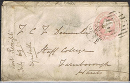 [C0359] Gran Bretaña. Sobre Entero Postal Circulado En 1862 (C) - Storia Postale
