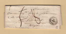 Argenton Chateau - 75 - Deux Sevres - 25 Aout 1847 - Courrier De Beaurepaire - Taxe Corrigee - 1801-1848: Precursors XIX