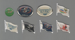 PINS PIN'S RUGBY 940 AFS AFRIQUE DU SUD DRAPEAU SPRINKBOK  BULLS STORMERS SHARKES LIONS CHEETAHS SASOL LOT 8 PINS - Rugby