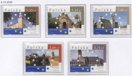 Poland 2009 Mi 4450-54 Capitals Of European Union, Architecture, Monuments, Full Set MNH** - Altri & Non Classificati