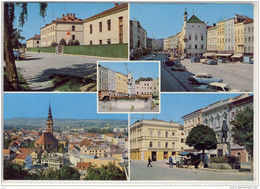 RIED I. Innkreis - Kaserne, Stadtplatz, Stelzhamerpl. M. Oberbank Filiale, Stelzhamer Denkmal - Ried Im Innkreis