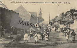 CPA  Mont D'Origny  Commémoration De La Bataille Du 28 Aout 1914  Le Cortège - Autres Communes