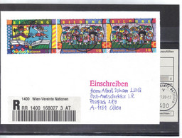 KTM62 UNO WIEN 1999 RECO-BRIEF MICHL 300/01 Mit AUFGABESCHEIN Siehe ABBILBUNG - Lettres & Documents