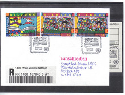 KTM63 UNO WIEN 1999 RECO-BRIEF MICHL 300/01 Mit AUFGABESCHEIN Siehe ABBILBUNG - Storia Postale