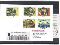 KTM67 UNO WIEN 1999 RECO-BRIEF MICHL 287/90  Mit AUFGABESCHEIN Siehe ABBILBUNG - Storia Postale