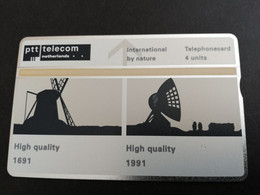 NETHERLANDS  L & G CARD GENEVE 1991 MILL/ SATELITE DISH   4 UNITS MINT CARD    ** 5892** - Non Classificati