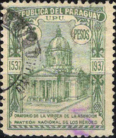 0239 Mi.Nr. 463  (1937) Paraguay 400 JahreKirche De La Virgen De La Asuncion Gestempelt Falzrest - Paraguay