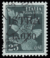 ISTRIA (POLA) - Occupazione Jugoslava  50 C. Su  25 C. Posta Aerea 1930/32 - 1945 - Jugoslawische Bes.: Istrien