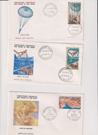 AFARS Et ISSAS- LOT 3 ENVELOPPES IER. JOUR-DJIBOUTI-TP N°57/59  1968 - Gebraucht