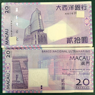 BNU - BANCO NACIONAL ULTRAMARINO 2005, 20 PATACAS UNC - Macao