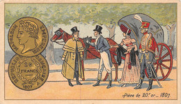 P.21-FO-1551 : IMAGE. CHROMOLITHOGRAPHIE. THEME MONNAIE. PIECE DE 20 F OR 1807 - Unclassified