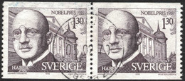 Sweden - Facit #1068 LYX / PRAKTstämplat 2-strip HERRLJUNGA 05.02.79 - 1930- ... Coil Stamps II