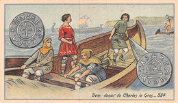 P.21-FO-1563 : IMAGE. CHROMOLITHOGRAPHIE. THEME MONNAIE. DEMI-DENIER DE CHARLES LE GROS. 884 - Unclassified