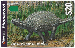 Australia - Telstra (Anritsu) - 1993 Australian Dinosaurs - Minmi (Series N), 02.1994, 20$, 130.000ex, Used - Australië