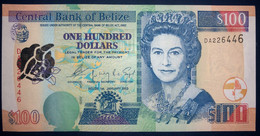 UNC Belize Banknote 100 Belizian Dollars P71 ( 01/01/2003) - Belize