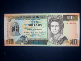 UNC Belize Banknote 10 Belizian Dollars P54a (05/01/1990) - Belice