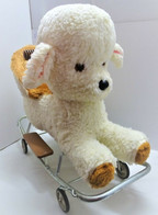 ANCIEN JOUET A BASCULE VINTAGE MOUTON TOUT DOUX Avec ROULETTES JOUET ANCIEN Déco Collection - Cuddly Toys