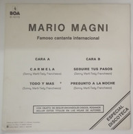 Mario Magni - Carmela / Todo Y Mas / Seguire Tus Pasos / Pregunto A La Noche - Año 1975 - Otros - Canción Española