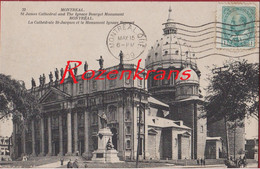 Canada Quebec Montreal St James Cathedral And The Ignace Bourget Monument 1909 St Jacques (In Very Good Condition) - Montreal