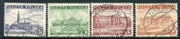 POLAND 1937 Definitive: Buildings Used  Michel 315-18 - Usados