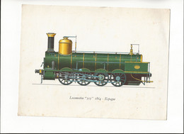 LABORATOIRES ROUSSEL Chemin De Fer *HISTOIRE DE LA LOCOMOTIVE 515-1864-Espagne SOULA PHARMACIE TOULOUSE - Eisenbahnverkehr