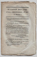 Bulletin Des Lois N°380 1835 Pairs De France Cambacérès, Duc De Cadore, Comte De Rambuteau, Voysin De Gartempe... - Décrets & Lois