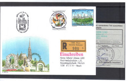 KTM91 UNO WIEN 1995 RECO-BRIEF Mit EINDRUCKMARKE + Michl 116  Mit  AUFGABESCHEIN Siehe ABBILBUNG - Covers & Documents