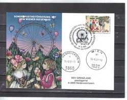 KTM94 UNO WIEN 1994 SONDERPOSTBEFÖRDERUNG Mit Dem WIENER RIESENRAD Siehe ABBILBUNG - Covers & Documents