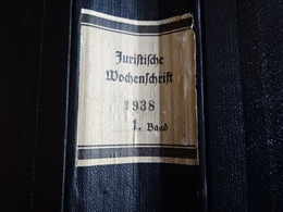 Buch "Juristische Wochenzeitschrift 67 Jahrgang 1938 Band 1 Seite 1-1136 - Diritto