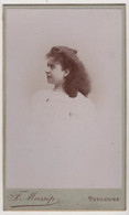 CDV Photo Originale XIXème Femme Par MASSIP Toulouse Cdv3054 - Antiche (ante 1900)