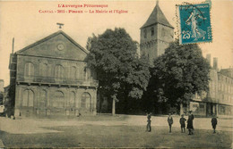 Pléaux * La Place De La Mairie Et L'église Du Village - Otros & Sin Clasificación