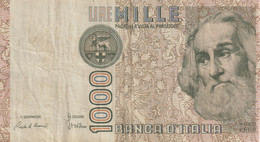 14*-Banconota  Italia Repubblica Da L. 1000 Marco Polo-di Serie XB 777205 A-SOSTITUTIVA-Circolata - 10.000 Lire