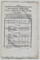 Bulletin Des Lois N°390 1835 Tarif Navigation Canaux D'Hazebrouck/Service Bâtiments à Vapeur Entre Toulon Et L'Afrique - Décrets & Lois