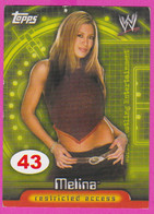 264839 / # 43 Melina Perez , Restricted Access , Topps  , WrestleMania WWF , Bulgaria Lottery , Wrestling Lutte Ringen - Trading Cards