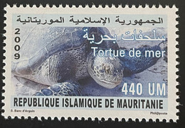 Mauritanie Mauretanien Mauritania 2009 Mi. 1181 Tortue De Mer Turtle Schilkröte Faune Marine Fauna MNH ** - Tartarughe