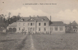 76 - FONTAINE LE DUN  - Mairie Et Ecole Des Garçons - Fontaine Le Dun