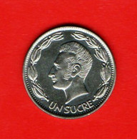 ECUADOR, 1970 ,  1 Sucre,  Nickel Glad Steel, KM 78b, C3934, - Equateur