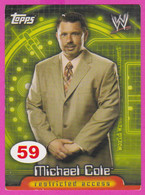 264845 / # 59  Michael Cole - Commentator , Restricted Access , Topps  , WrestleMania WWF , Bulgaria Lottery , Wrestling - Trading-Karten