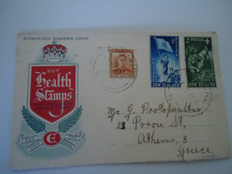 NEW ZEALAND  FDC COVER  1953 SCOUTING  POSTED ATHENS - Non Classés