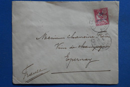 X6   MAROC BELLE LETTRE   1914  CASBLANCA  A EPERNAY FRANCE + +AFFRANCH.INTERESSANT - Covers & Documents