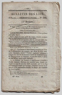 Bulletin Des Lois N°396 1835 Tarif Péage Pont De Rans Jura/Brevets D'invention (Armes Gévelot, Ponts Séguin Frères...) - Décrets & Lois