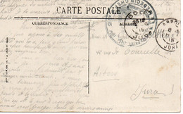 JURA : 1915 Hopital N° 2 Bis à DOLE  ( Voir Description ) - Guerra De 1914-18
