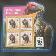 Djibouti 2016/2019 ERROR DISPLACED OVERPRINT Faune Fauna Birds Vautour Vulture Geier Panda WWF MNH** RARE - Nuevos