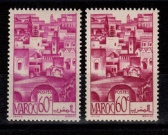 Maroc - Variete - YV 250 N** En Lilas-rose Et En Lilas - Unused Stamps