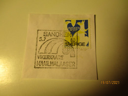 SWEDEN ESTONIA 1980 SCOUTING 1980 RAINBOW CAMP SANDHEIM VIKERKAARE MAAILMALAAGER SPECIAL CANCEL ,0 - Oblitérés