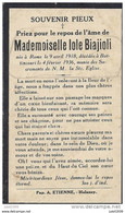 BATTINCOURT ..-- Mademoiselle Iole BIAJIOLI , Décédée En 1936 , Née En 1918 à ROME . - Aubange